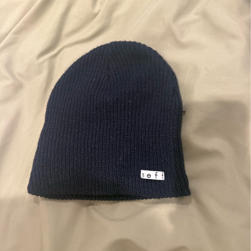 Neff Dark Blue Knit Beanie